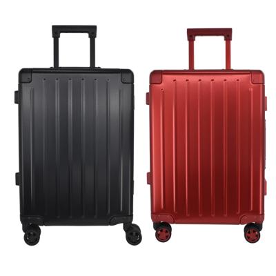 China 41A Aluminum Alloy Aluminum Luggage Trolley Suitcase 20 Inch Suite Travel for sale