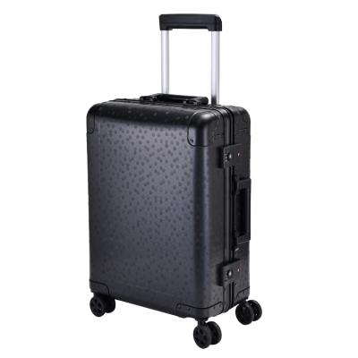 China 31L Popular Design 31L Universal Wheel Custom Aluminum Framed Luggage Case Custom Trolley Suitcase Lugg for sale