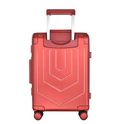 China Factory price travel style aluminum luggage bag set 31H carry on 100%aluminum suitcase for sale