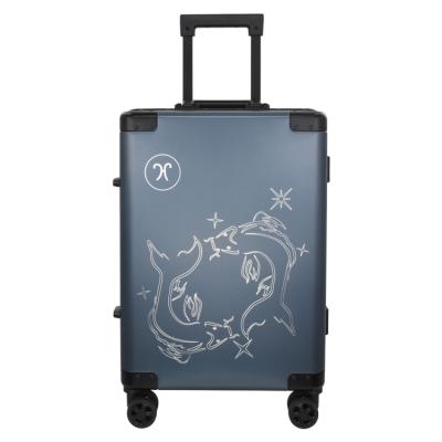 China OEM\ODM Aluminum Black 21N 100%Aluminum Luggage Suitcase China Products Customize Logo Design Classified Mesh for sale