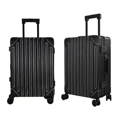 China Magnesium Aluminum Aluminum Alloy Suitcase Trolley Case Trolley Business Travel Luggage Hand Case 11B for sale