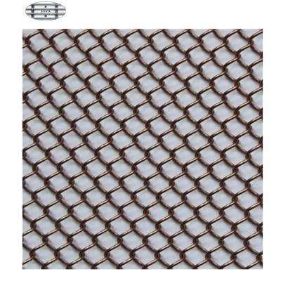 China Hot Selling Plain Weave Aluminum Alloy Coil Drapery Wire Mesh as Metal Room Ceilings and Metal Curtains for Fashion Decoration in Hotels for sale