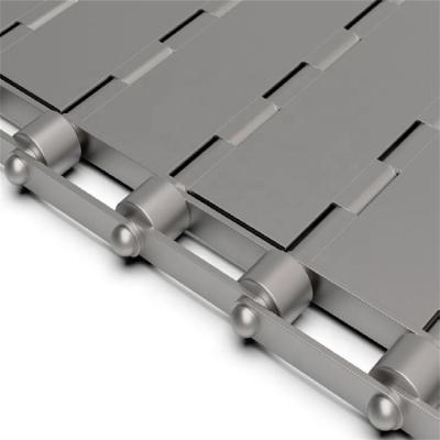 China Heat Resistant Heat Resistant Stainless Steel 304 316 Leaf Chain Plate Link Conveyor Belt for sale