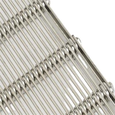 China Food Grade Stainless Steel Wire Mesh Conveyor Belts Eye Link Conveyor Belt Heat Resistant /chain Factory Price for sale