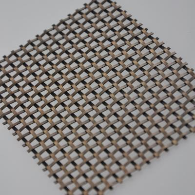 China Woven Decorative Plain Weave Metal Wire Mesh For Cabinets for sale