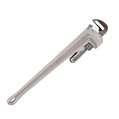 China 2021 Steel Handle Heavy Duty Aluminum Straight Pipe Wrench for sale