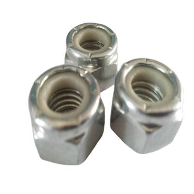 China Heavy Industry ASTM/BS Carbon Steel 4.8/8.8 Galvanized Nylon Lock Nut DIN 985 for sale