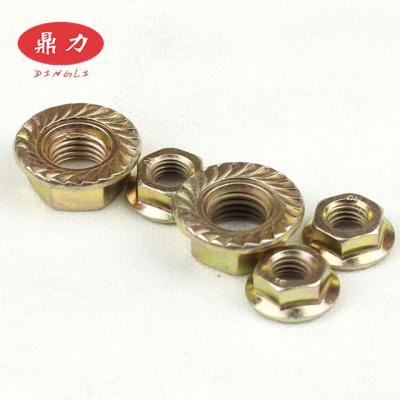 China Heavy Industry Factory Manufacturer Stainless Steel /YZP/ZP/Plain Carbon Steel Hex Flange Nut DIN 6923 for sale