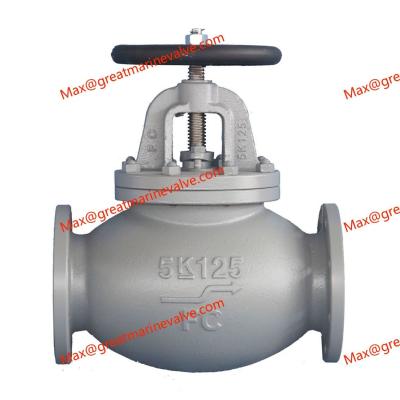 China JIS F 7305 MARINE CAST IRON GLOBE VALVE 2