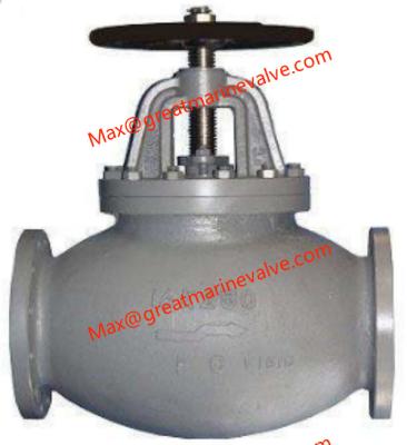 China JIS F7309 MARINE CAST IRON GLOBE VALVE 16K 2