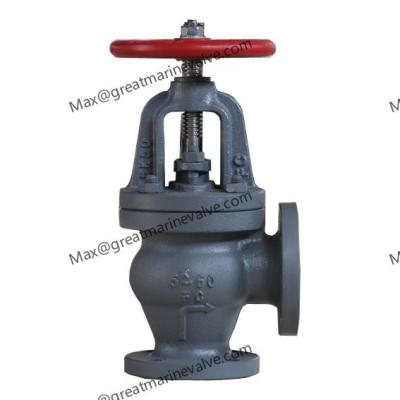 China Qingdao Marine Cast Iron Screw Down Check Angle Valve JIS F7354 5K for sale