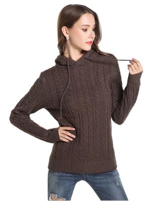 China Hot Selling Anti-wrinkle Hoody Knitted Pullover Autumn Winter Sweater For Women Korean for sale