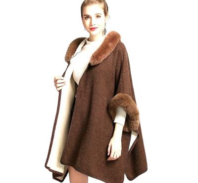 China 2022 Anti-wrinkle New Arrival Custom Wool Knitted Ponchos Girls Winter Sweater Poncho for sale