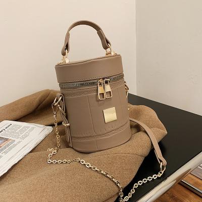 China Wholesale New Motion Sensing Drop Shipping Crocodile Around Gold Chain Fashion Women Shoulder Bucket Sling Comet Bags and Girl Handbags for sale