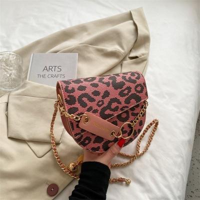 China Fashion New Arrival Drop Shipping Classic Design Messenger Bag With Shoulder Handbag Girl Purse Women Small Jelly Leopard Print Hand Bag for sale