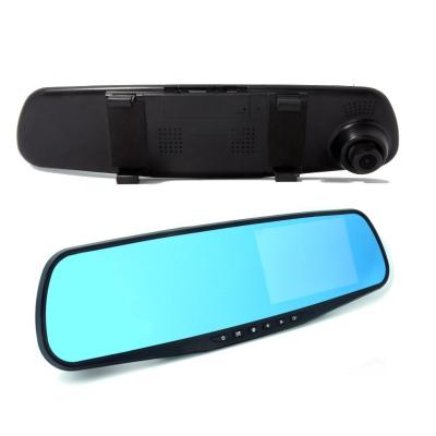 China With G-sensor Rearview Mirror 4.3 Inch Driving Recorder Dual Recording HD Dash Cam Car Camera for sale