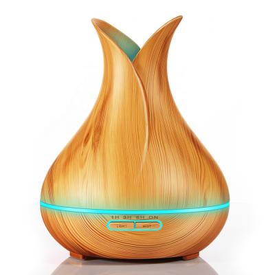 China 25 Square Meter Rainbow 400ml Electric Ultrasonic Mist Essential Oil Diffuser Air Cool Aromatherapy Humidifier for sale