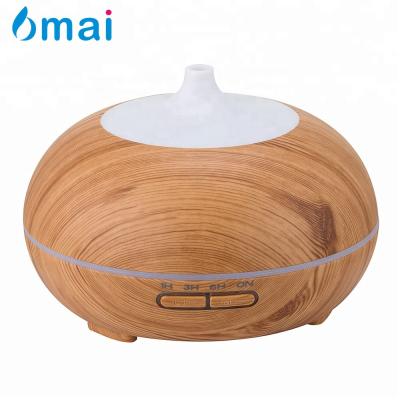 China 20 Square Meter 300ml Aromatherapy Essential Oil Diffuser Wood Grain Ultrasonic Cool Mist Humidifier Whisper-Quiet For Spa Baby Home for sale