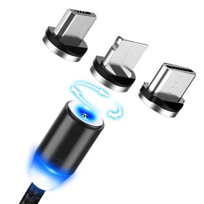 China Mobile Phone Types 6mai 3 in 1 Mobile Phone Charging Cable Cell Phone Charging Magnetic USB Cable for All Smart Phone Smart Watches for sale