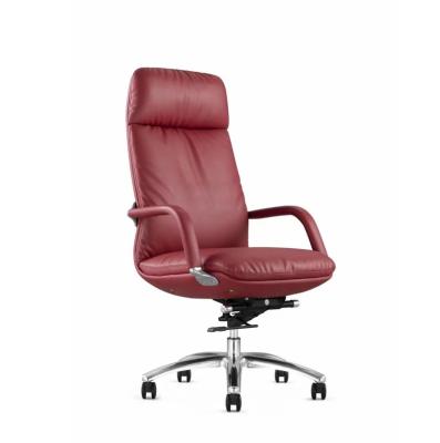 China High Quality Red Leather Ergonomic Leather PU Leather Office Chair High Back Rotation Chair Directly Manufacturer for sale