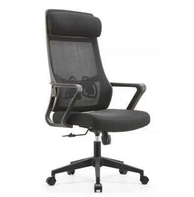 China New Design High Headrest Office Staff Chair Ergonomic Soft Back Meeting Chair High Back Chair With Comfortable Soft Headrest for sale