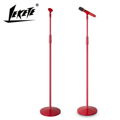 China Professional microphone manufacturer LEKETE LKT-820A microphone arm stand live broadcast position microphone red stand for sale