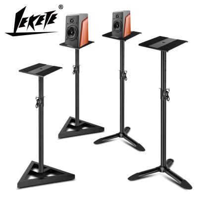 China LEKETE LKT-610 Speakers Speaker Stand Lifting All Metal Floor Monitor Speaker Stand Speaker Desk Stand Chinese Manufacturer for sale