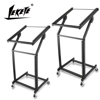 China Professional LEKETE MX-1 (9U) DJ Metal Equipment Mixer Stand Amplifier Stand Stand for Mixer or Amplifier for sale