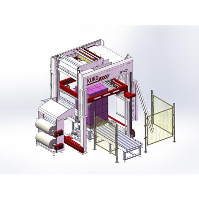 China Fully Automatic CLOTHING Pallet Stretch Wrapping Machine For Water Conservancy With Pallets for sale