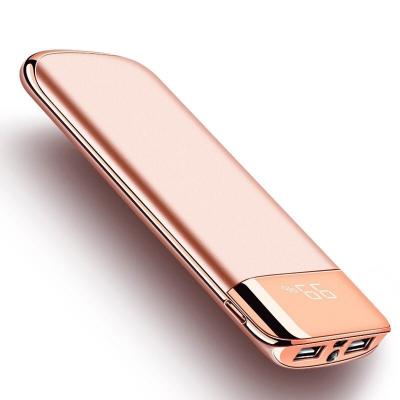 China Fast Support Best Selling 20000mah Ultra Thin Mini Power Bank Portable Mobile Charging Phone Charger Power Bank 20000mah With LED Light for sale