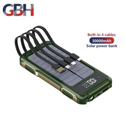 China Quick Service Portable Powerbanks 20000mah/30000mah External Solar Powerbank OEM ODM Solar Charging Support Factory Portable Power Bank for sale