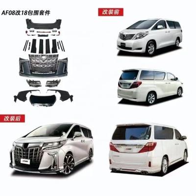 China ABS SMK OLD TO NEW AUTO BODY KIT FOR TOYOTA ALPHARD UPGRADE 2008 TO 2018 MODEL for sale