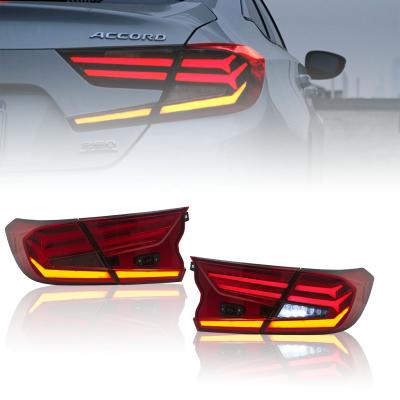 China Oubiao Modified Accord Taillight For European Standard Suitable For Honda Accord 2018-2021 Fishbone LED Taillight Compatible With Sequential Steering for sale