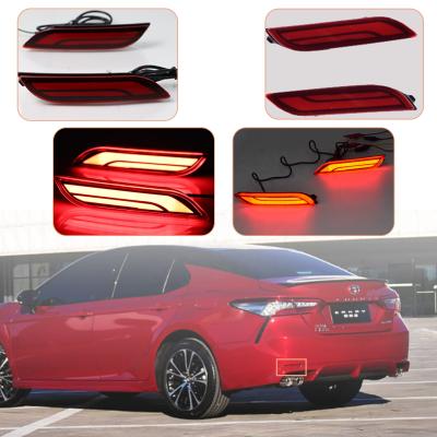 China Automotive Industry 2Pcs LED Rear Tail Light Fit For Toyota Camry 2018 - 2020 With Fog Bumper Brake And Sequential Turn Signal Lamps for sale