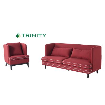 China Custom Fabric Adjustable (Height) Modern Hotel Room Sofa Living Room Furniture Sofa Set Lobby Hotel Sofa for sale