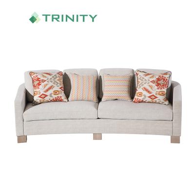 China Sectional Sofa TS02 Hotel Style Modern Furniture Fabric Solid Wood Sofas For Hotel Lobby Living Room for sale