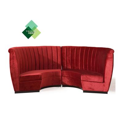 China BAR SET Custom Nightclub VIP Bar Table Furniture Used Velvet Fabric Sofas For Nightclub Lounge Bar for sale