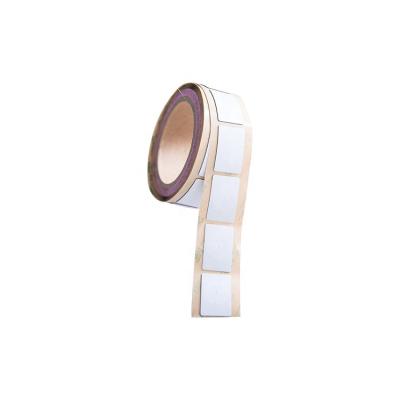 China 40x25mm waterproof/waterproof nfc plastic sticker on metal on roll rfid sticker tag for sale