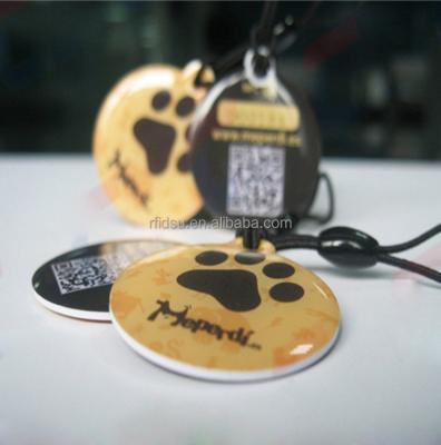 China Waterproof / Alibaba Waterproof Cat Collar RFID Tag QR Code OEM Epoxy nfc Custom Waterproof Dog Tag for sale