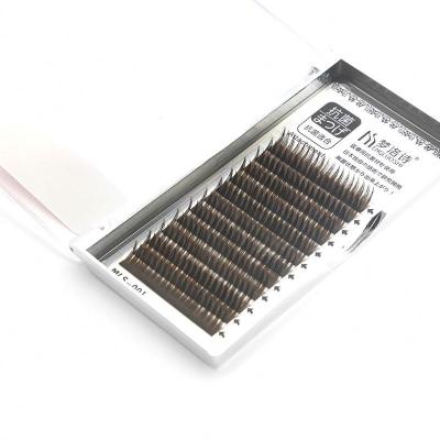 China 0.05mm Thickness OEM Natural Soft Faux Mink False Las Extension Supplies Custom Packaging Individual Eyelash Extension for sale