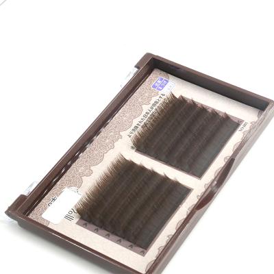 China Manufacturer Wholesale Flat Lashes Extension Black Long Natural Color Lash Extension Silk Eyelash Extension for sale