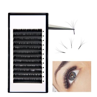 China One Touch One Touch Fan Volume Private Label Super Flexible Fans Individual Easy Velvet Lash Blooming Eyelash Faux Extension for sale