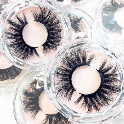 China Wholesale Natural Handmade Long Mink Eyelash Vendor And Mink Eyelashes With Custom Eyelash Box for sale