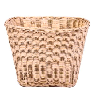 China Sustainable Oval Shape Natural Rattan Woven Handmade Storage Basket for sale