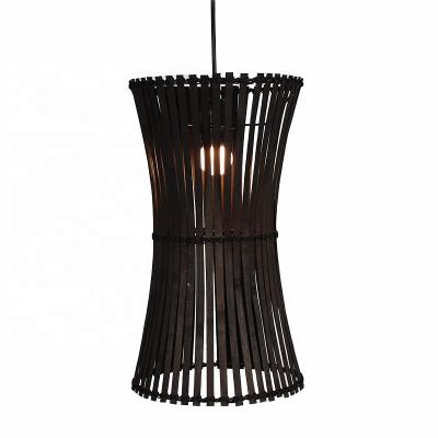 China Durable Home Decor Rattan Ceiling Chandelier Natural Bamboo Dish Bamboo Pendant Lamp For Dining Room for sale