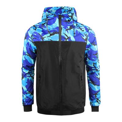 China QUICK DRY Men Camouflage Raincoat Hooded Waterproof Windproof Jacket Zip Out Coat Hoodie With Pockets for sale