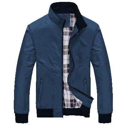 China Fashion QUICK DRY Mens Winter Solid Color Pilot Jacket Long Sleeve Stand Collar Zipper Pockets Coat for sale