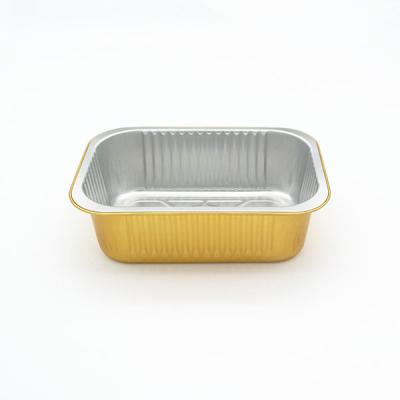 China FoodCooking 930ml Disposable Smooth Wall Aluminum Foil Grill Party Containers for sale