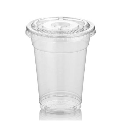 China Catering 10 Ounce With Lid For Cold Drinks Coffee Tea Smoothie Bubble Boba Iced| Disposable PLA Cup for sale