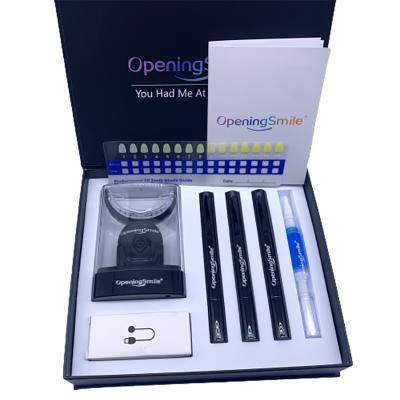 China OEM 2021 Private Logo Wholesale 32 Led Light Daily Dental Oral Care Whitening Set Home Teeth Whitening Kit 4*20*17.5cm for sale